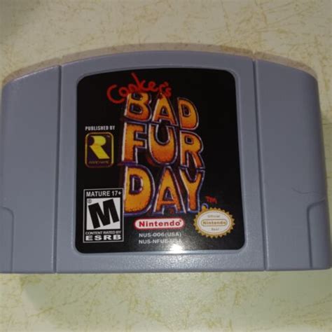 Conker S Bad Fur Day Nintendo N Authentic Ebay