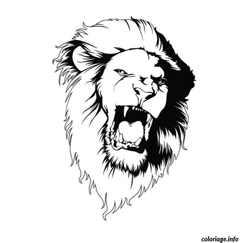 Coloriage Tete De Lion Coloriage Lion Imprimer Pour Les Enfants The