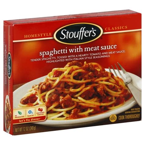 Stouffers Spaghetti With Meat Sauce