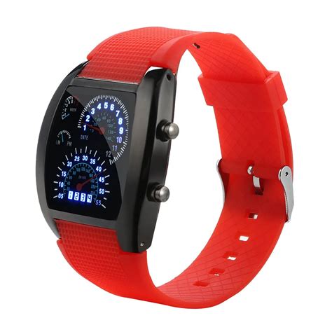 Men Smart Watch Reloj Digital Hombre Men S Fashion LED Light Flash