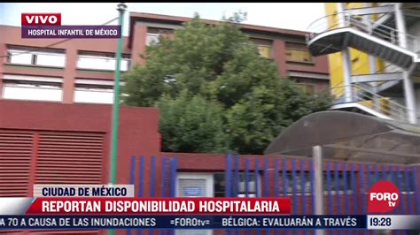 Hospital Infantil De México Con Disponibilidad De Camas N