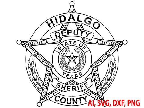 Sheriff Badge Texas State Hidalgo County Sheriff Badge Logo Seal