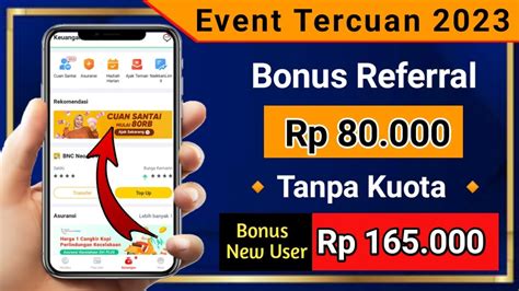 UNDANG TEMAN DAPAT BONUS RP 80 000 TANPA KUOTA EVENT TERBARU APLIKASI