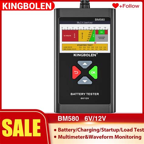 Car Battery Tester Analyzer Kingbolen Bm V V Cranking Charging