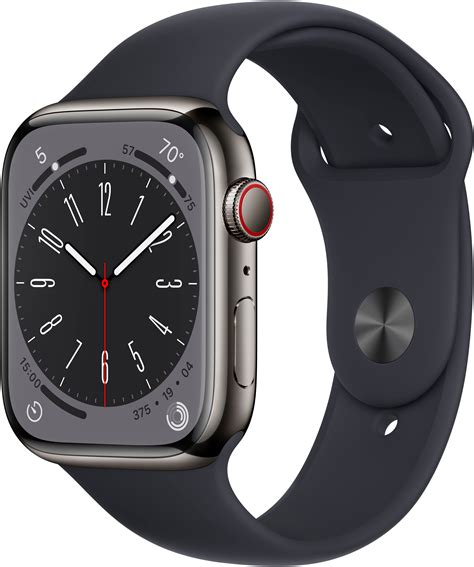 Best Buy Apple Watch Series 8 Gps Cellular 45mm Graphite Stainless