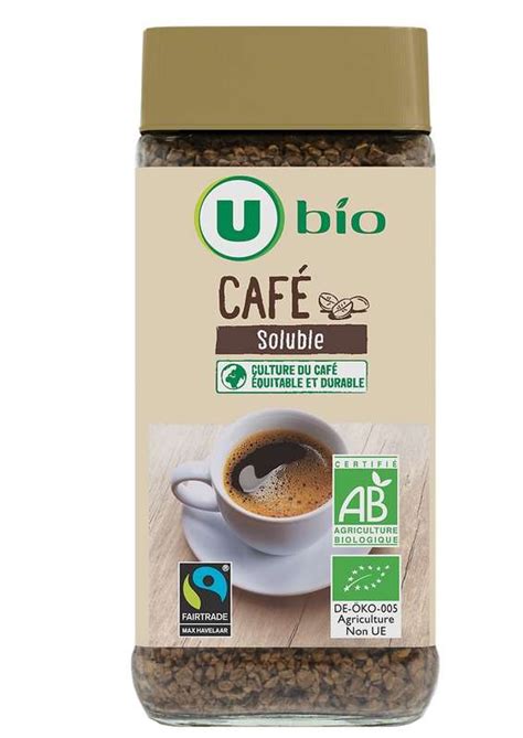 Café Soluble Lyophilisé Extra Filtre Bio U Bio 100 G Bam Courses