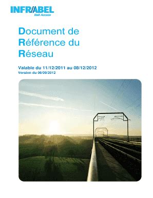 Fillable Online Infrabel Document De R F Rence Du R Seau Infrabel