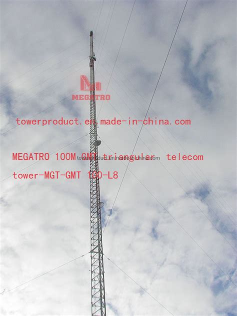 Megatro 100m Gmt Triangular Telecom Tower Mgt Gmt 100 L8 China