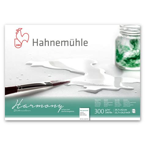 NEU Aquarellblock Harmony satiniert 300g m² 4 seitig geleimt 12