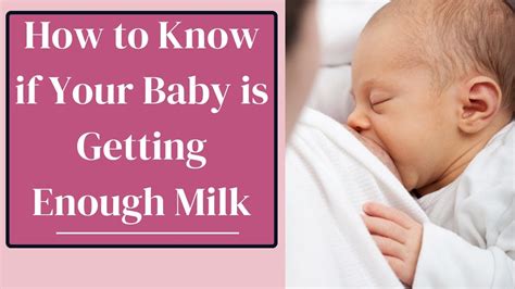 How To Know If Your Baby Is Getting Enough Milk YouTube