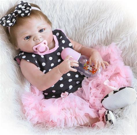 Full Body Silicone Reborn Baby Dolls Girl Realistic