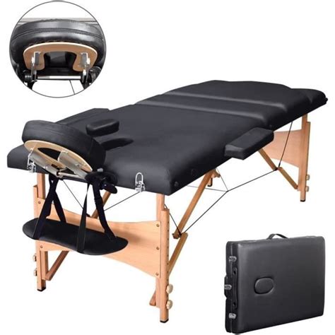 Table De Massage Pliable 3 Zones 210 X 85 X 62 Cm Charge 230 Kg