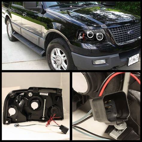 Ford Expedition Spyder Projector Headlights Led Halo Led Black