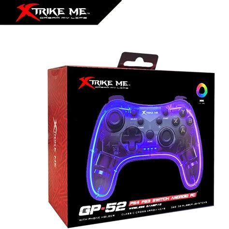 دسته بازی بی سیم RGB دار اکسترایک می مدل XTRIKE ME GP 52 قاب باز