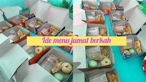 Ide Menu Jumat Berkah I Ide Isian Snack Youtube