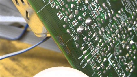 Repairing A Minor Crack On A Circuit Board PCB Fix Repair Printed