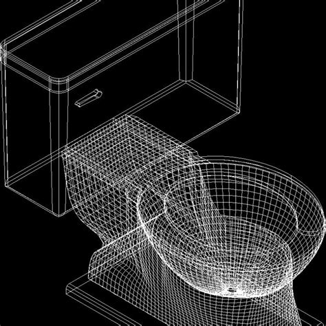 Toilet 3D DWG Model for AutoCAD • Designs CAD