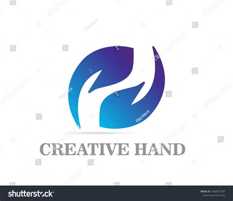 Two Hand Logo Vector Design Template Stock Vector (Royalty Free ...