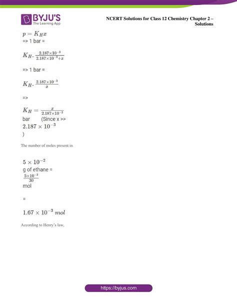 Ncert Solutions For Class 12 Chemistry Chapter 2 Solutions