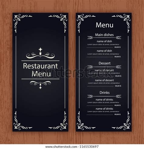 Creative Menu Design Layout Design Design Stock Vector (Royalty Free ...