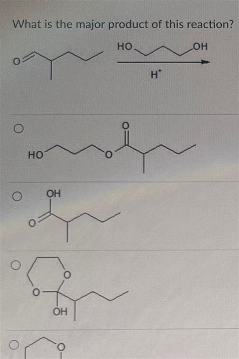 Answered What Is The Major Product Of This Reaction Ho Ho Oh Oh H Loh Kunduz