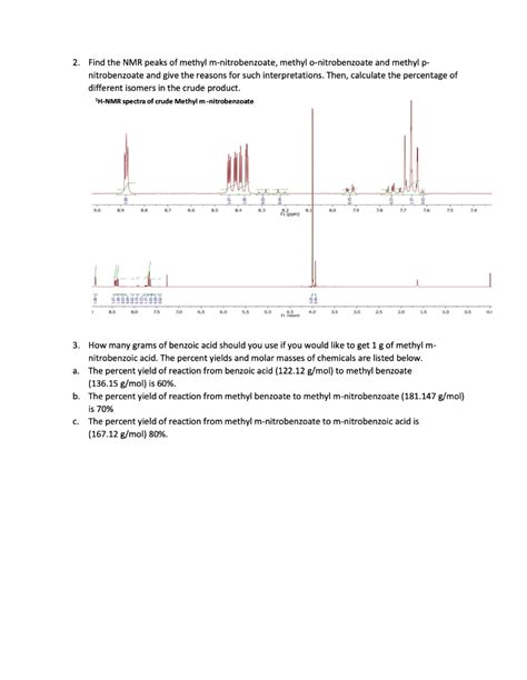 Solved 1 Interpret The 1h Nmr And 13c Nmr Spectra Of Methyl