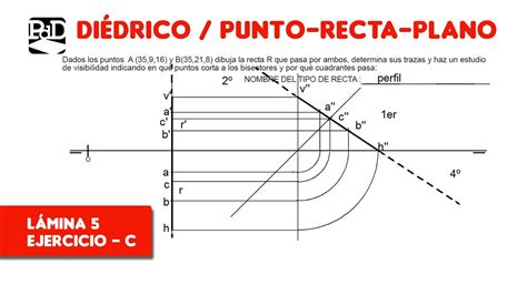 Pag C Punto Recta Plano Ejercicios De Sistema Di Drico Sdo Prp