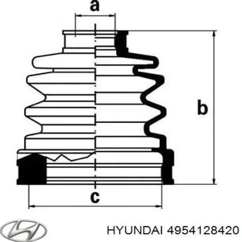 49541 28420 HYUNDAI KIA fuelle árbol de transmisión delantero exterior