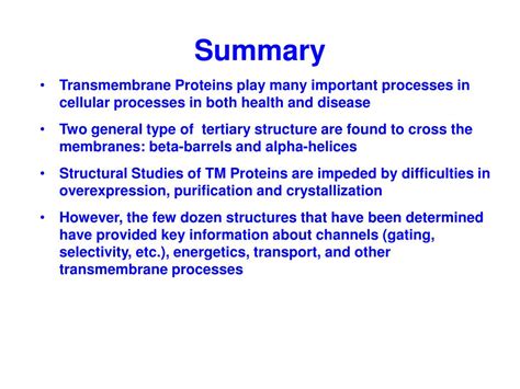 Ppt Challenges And Methods In Transmembrane Protein Structure