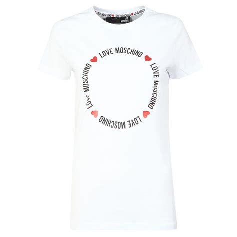 Love Moschino Circle Logo T Shirt Oxygen Clothing