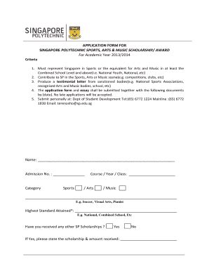 Fillable Online Life Sp Edu Application Form For Singapore Polytechnic