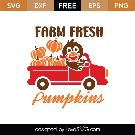 FREE Farm Fresh Pumpkins SVG Cut File Lovesvg