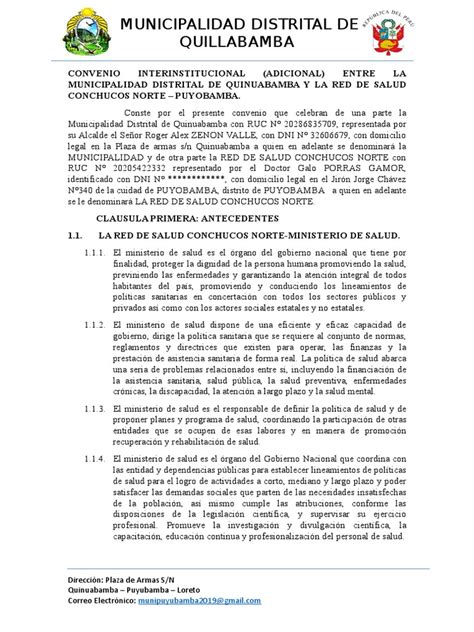 Introducir 59 Imagen Modelo De Convenio Interinstitucional De Salud