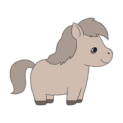 Cute Baby Horse Drawing