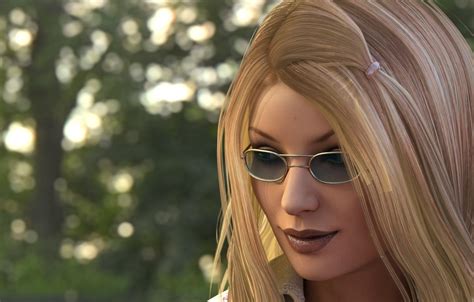 Wallpaper Girl Glasses Blonde For Mobile And Desktop Section