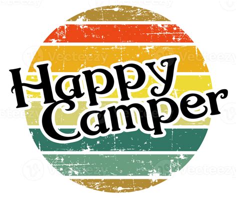 Happy Camper Retro Camping Graphic 10879699 Png