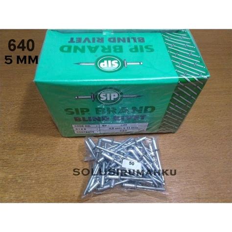 Jual Jual 50 PCS PAKU RIVET 640 4 8X11 Mm BLIND RIVETS RIFET RIFETS