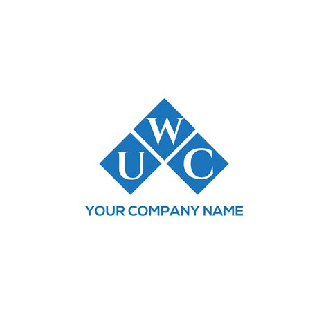 Uwc Letter Logo Design On White Background Uwc Creative Initials