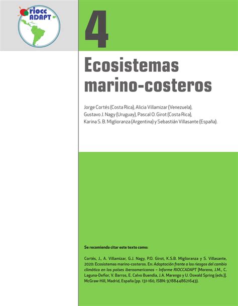 Pdf Ecosistemas Marino Costeros