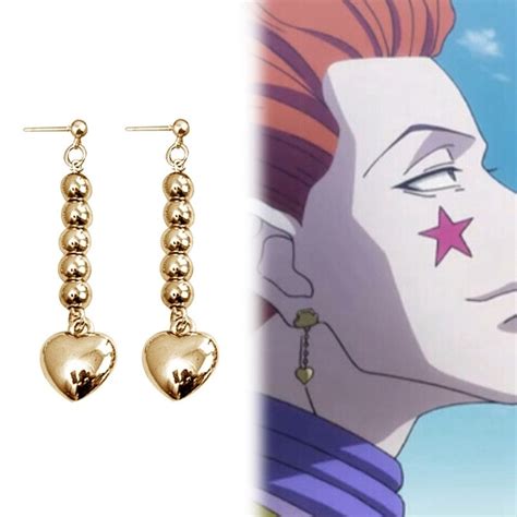 Hisoka Heart Earrings Hunter X Hunter Free Shipping