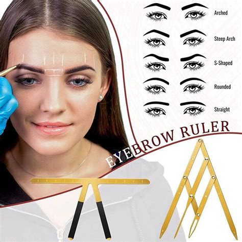 Piece Eyebrow Golden Proportion Caliper Ruler Brow Caliper Measuring