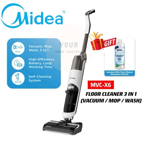 Midea Wet Dry Cordless Vacuum Mvc X In Floor Washer With Self