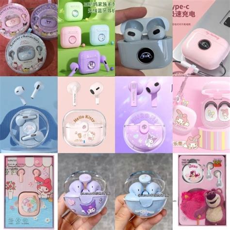 Jual Tws Bluetooth Wireless Earphone Ori Sanrio Miniso Karakter Melody