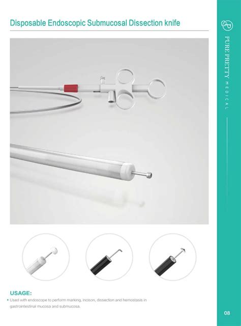 Digestive Tract Instrument Disposable Endoscopic Submucosal Dissection Knife For Tissue Incision