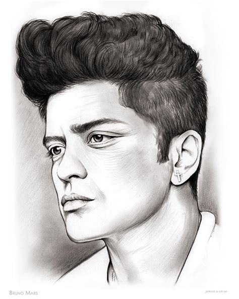 Cartoon Bruno Mars - Free Colouring Pages