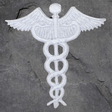 Caduceus Patch Set Doctor Emt Nurse Medical Applique Paramedic