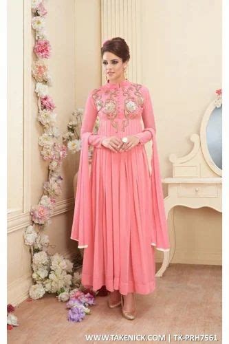 Designer Anarkali Churidar Semi Stitch Salwar Suit At Rs 200