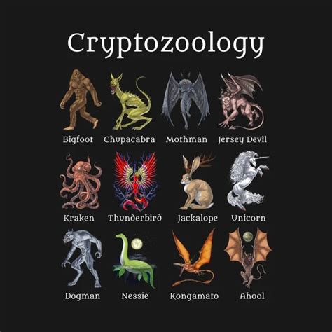 Cryptozoology Creatures T-Shirt