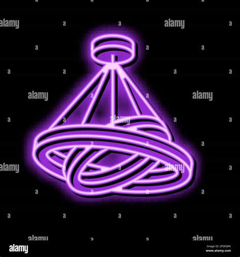 Modern Lamp Ceiling Neon Glow Icon Illustration Stock Vector Image