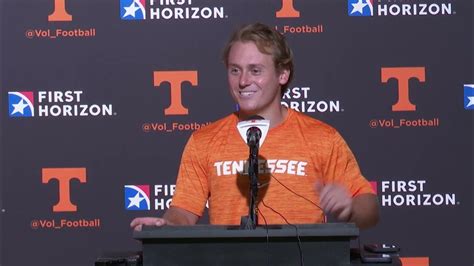 Vols Kicker Charles Campbell Talks Fall Camp Tennessee Football Youtube